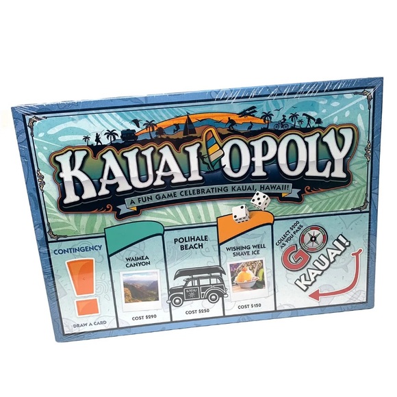 Limited Edition Hawaii KAUAI Opoly Hawaiian Monopoly Board Game - Picture 1 of 3